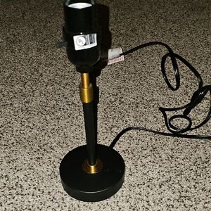 Threshold Black and Gold Mini Table Lamp Base